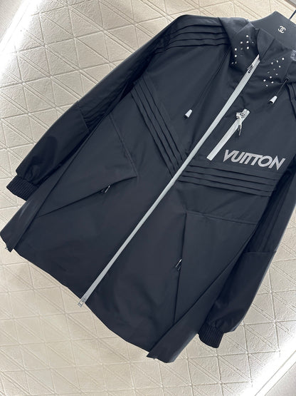 L 25 Fashionable charging nylon long jacket