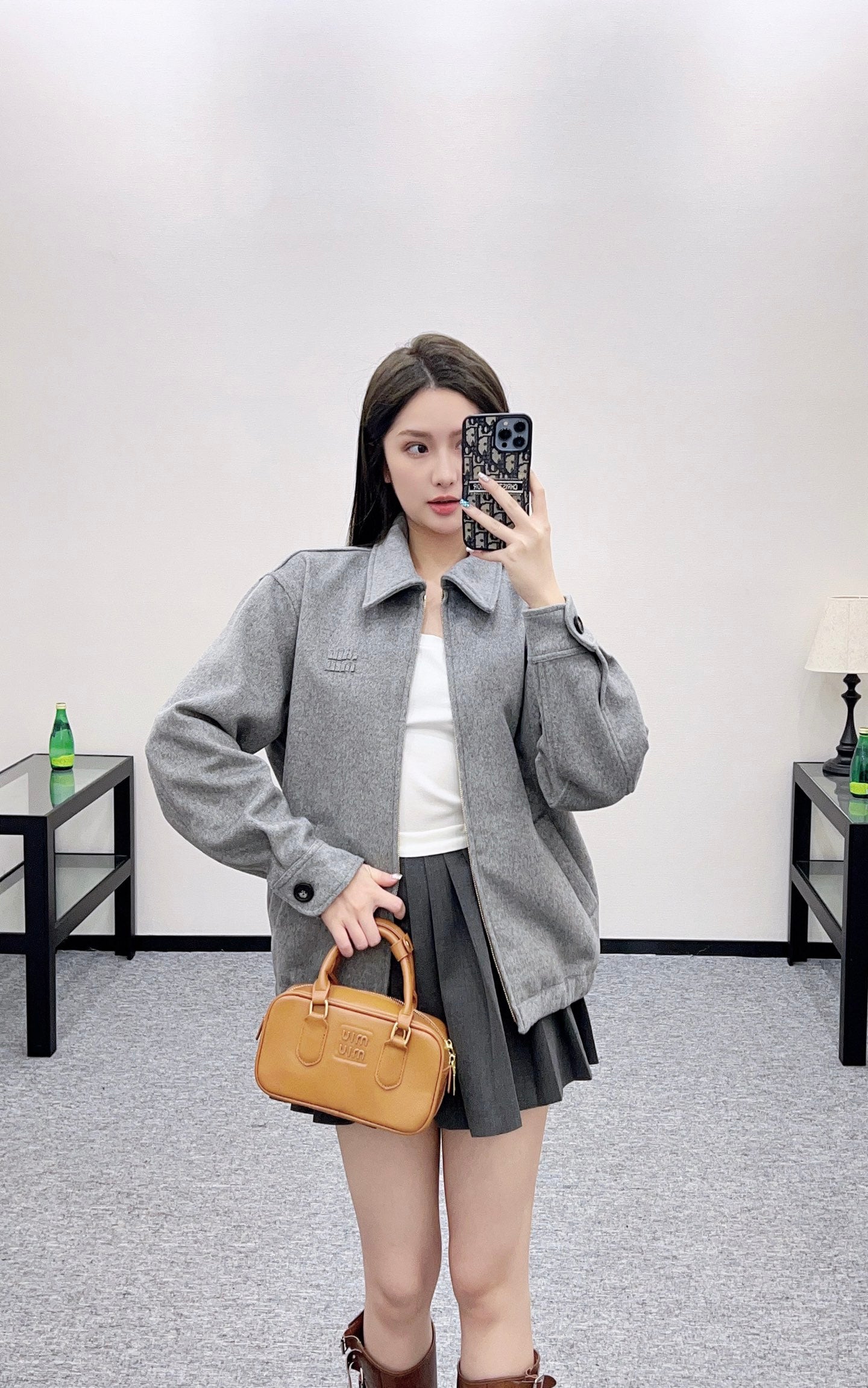 Mi 25 Flip collar casual wool jacket