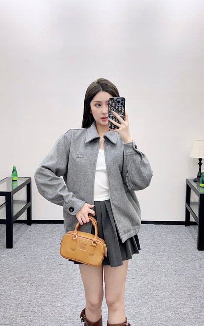 Mi 25 Flip collar casual wool jacket