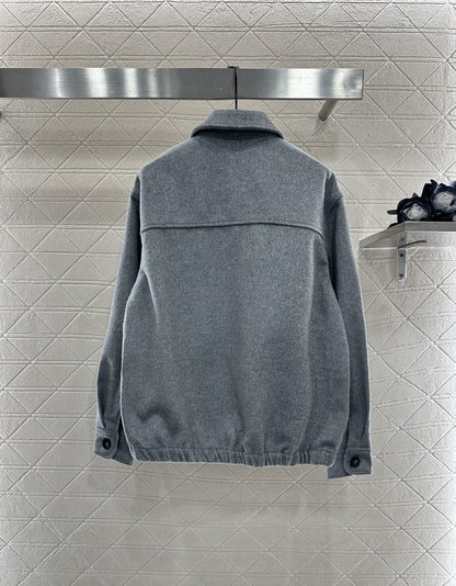 Mi 25 Flip collar casual wool jacket