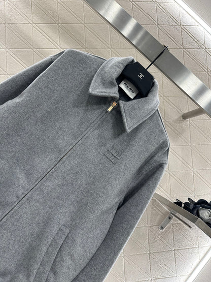 Mi 25 Flip collar casual wool jacket