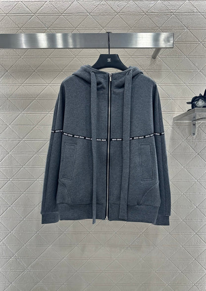 Mi 25 Contour woven hooded jacket (gray/black)