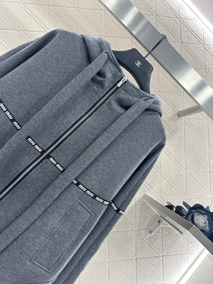 Mi 25 Contour woven hooded jacket (gray/black)