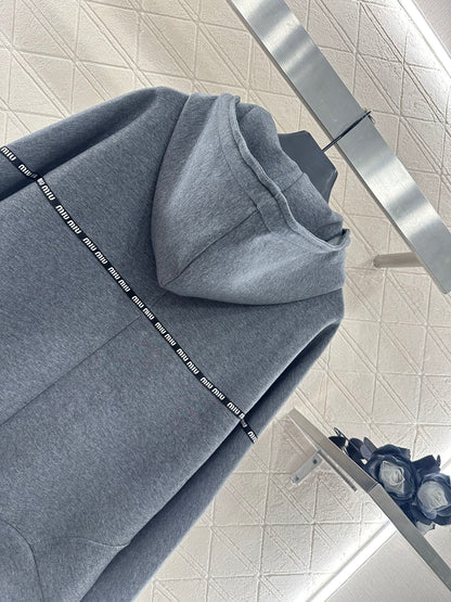 Mi 25 Contour woven hooded jacket (gray/black)
