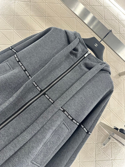 Mi 25 Contour woven hooded jacket (gray/black)
