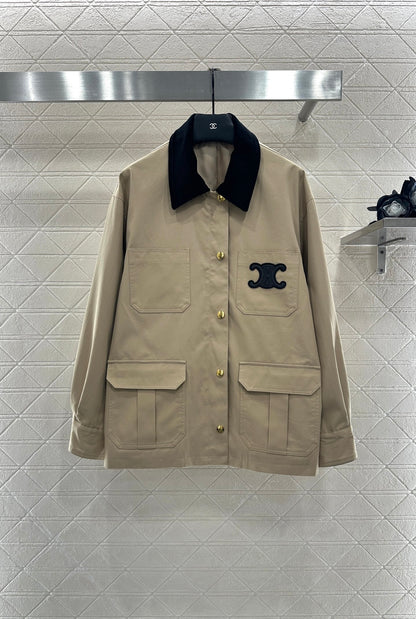 Ce 25 Corduroy collar jacket(KHAKI/BLACK)