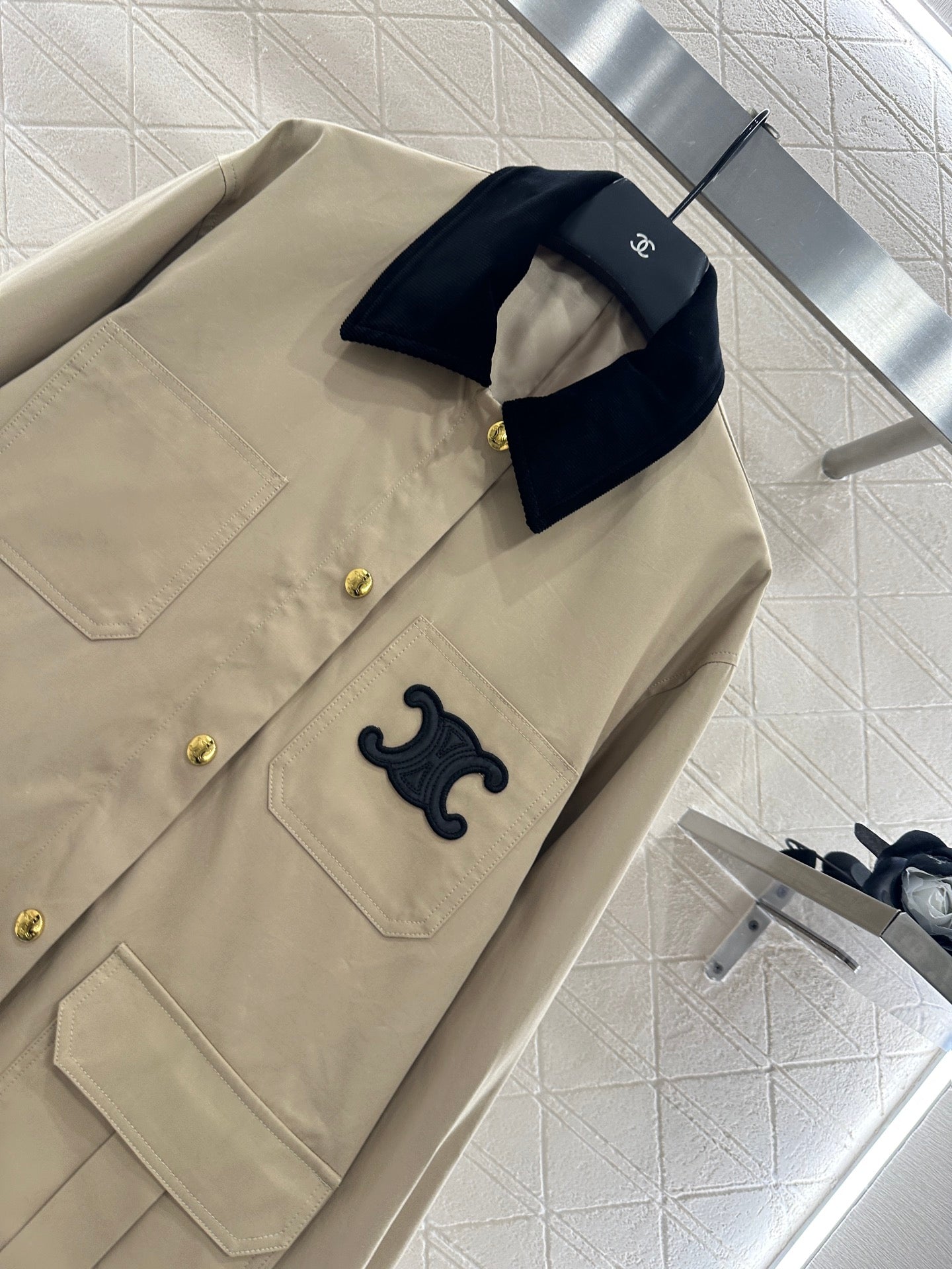 Ce 25 Corduroy collar jacket(KHAKI/BLACK)