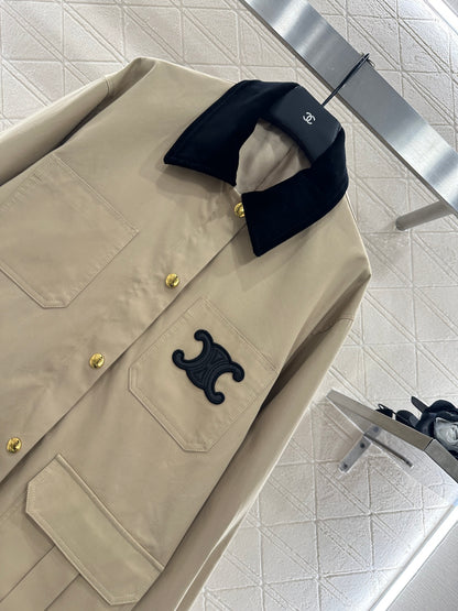 Ce 25 Corduroy collar jacket(KHAKI/BLACK)