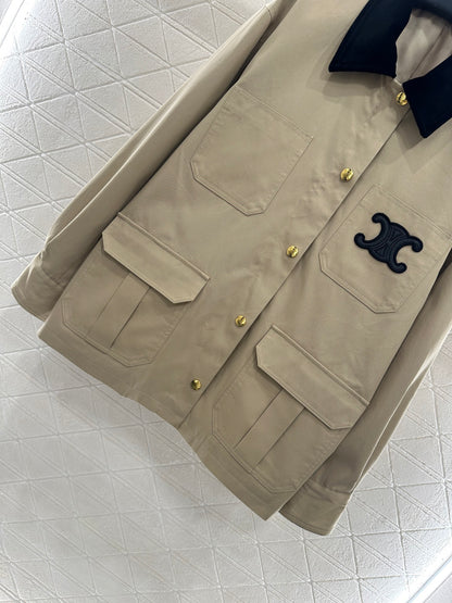 Ce 25 Corduroy collar jacket(KHAKI/BLACK)