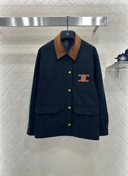 Ce 25 Corduroy collar jacket(KHAKI/BLACK)