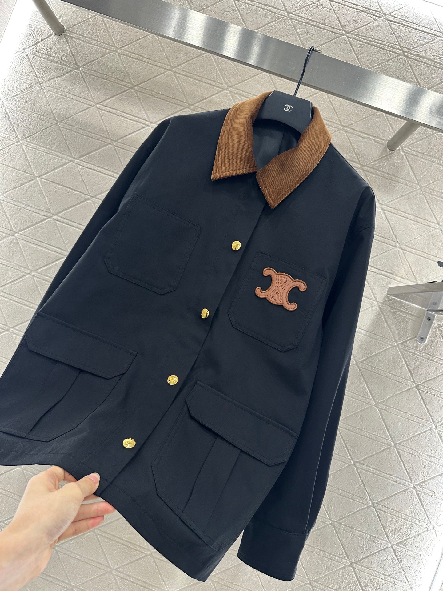 Ce 25 Corduroy collar jacket(KHAKI/BLACK)