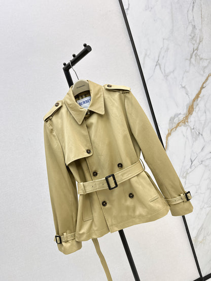 Bru 25 Classic mid-length trench jacket（BLACK/KHAKI）