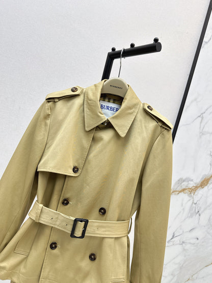 Bru 25 Classic mid-length trench jacket（BLACK/KHAKI）