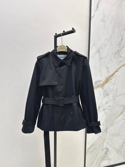 Bru 25 Classic mid-length trench jacket（BLACK/KHAKI）