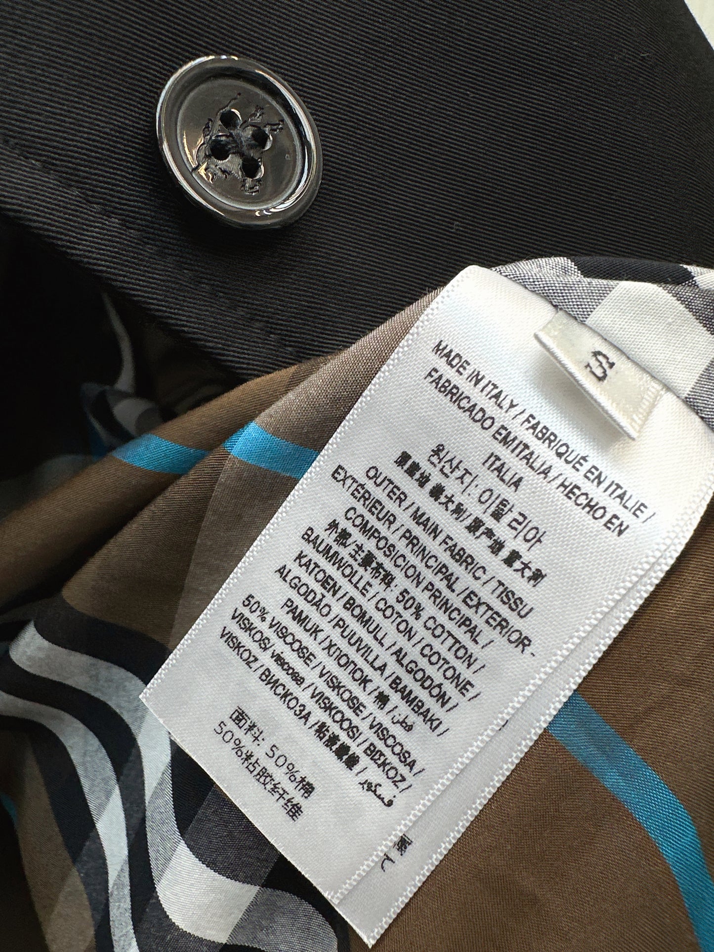 Bru 25 Classic mid-length trench jacket（BLACK/KHAKI）