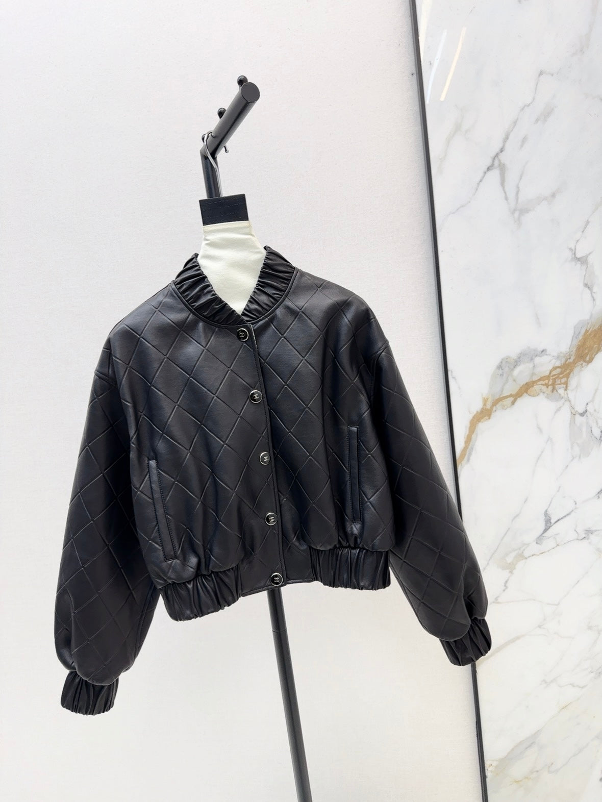 C 25 Bomber sheepskin leather coat