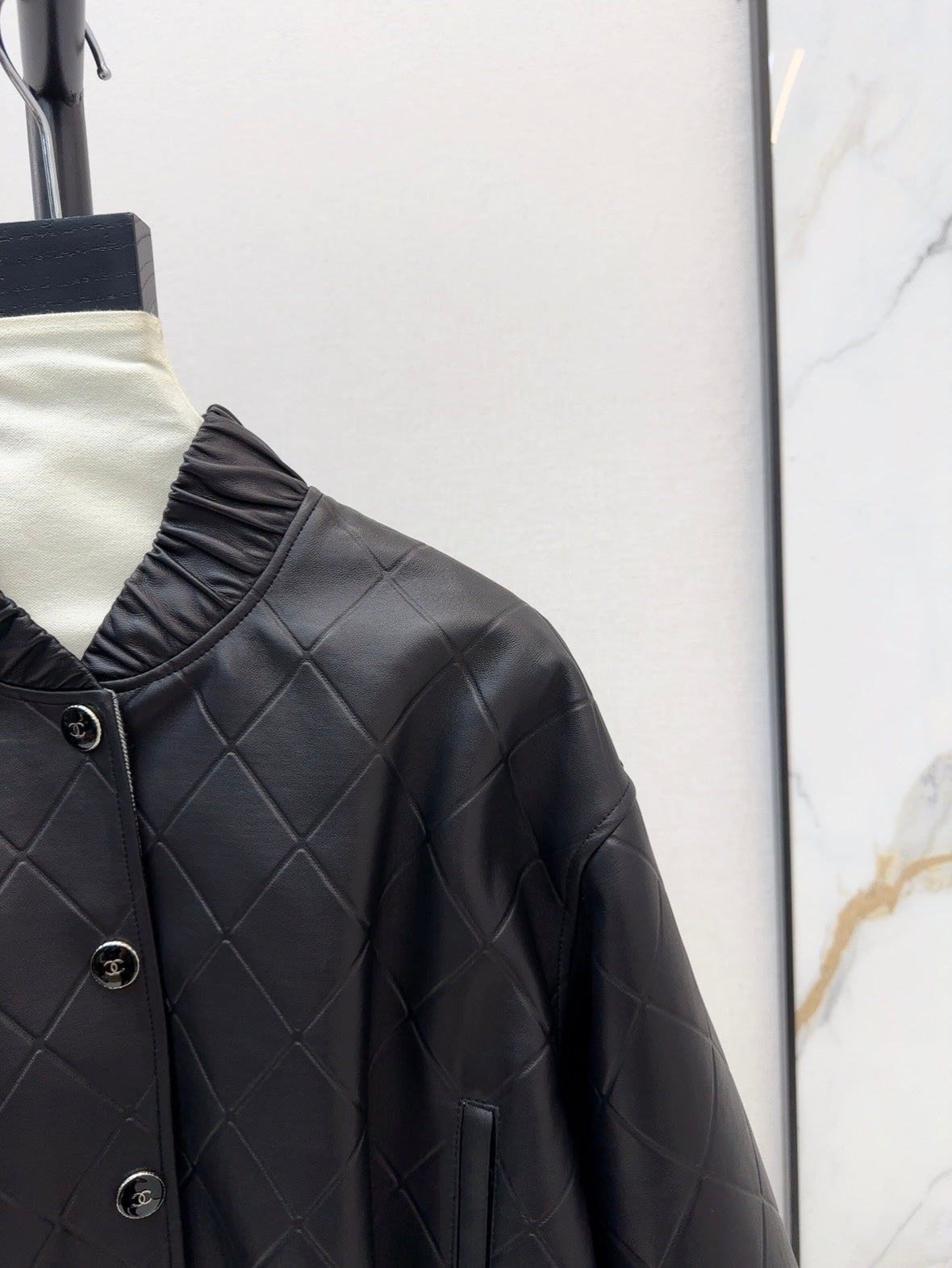 C 25 Bomber sheepskin leather coat