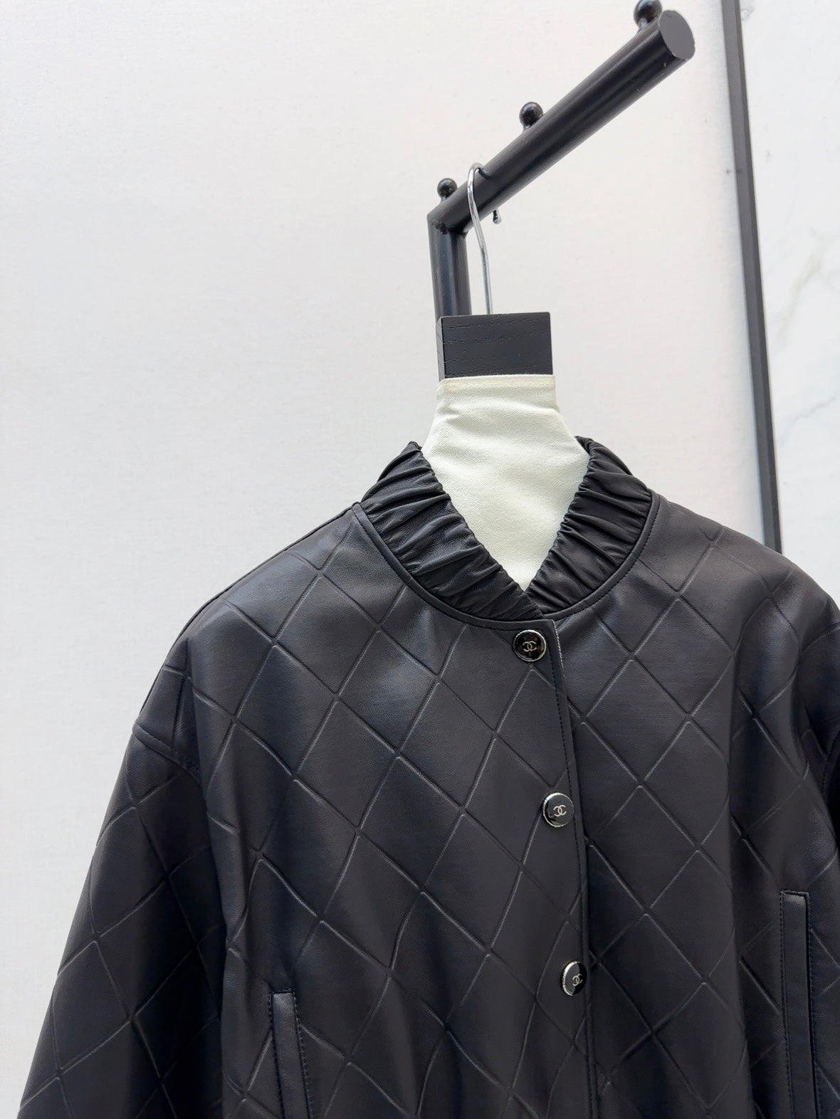 C 25 Bomber sheepskin leather coat