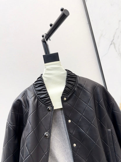 C 25 Bomber sheepskin leather coat