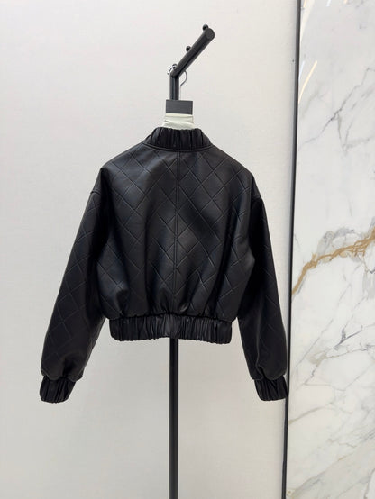 C 25 Bomber sheepskin leather coat