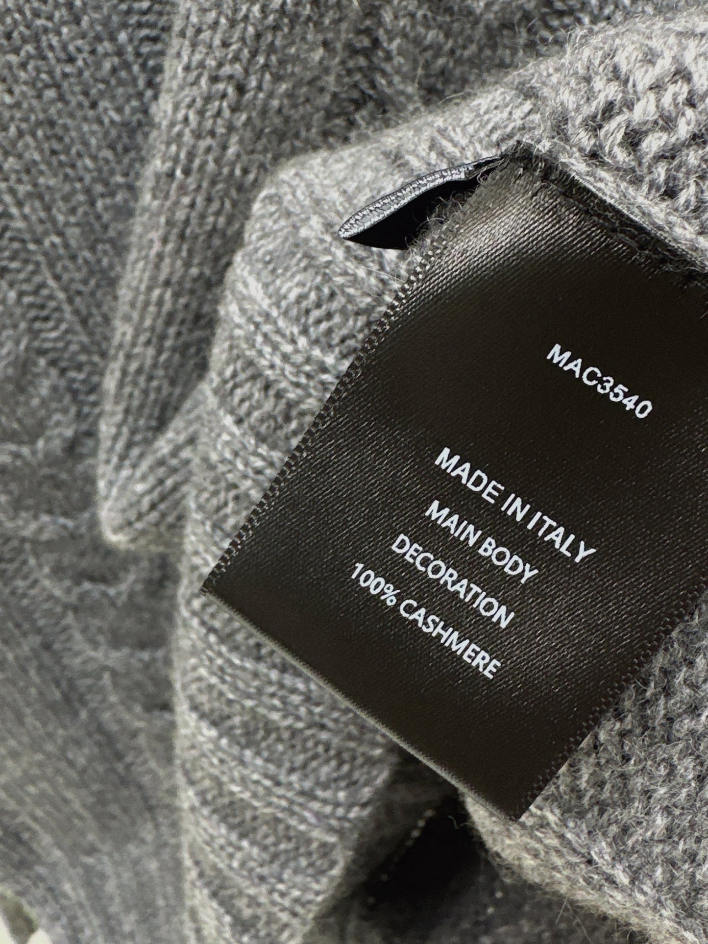 LO 25 Single-button cashmere sweater(KHAKI/GRAY)