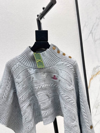 25fw stand collar wool cape(BEIGI/GRAY)