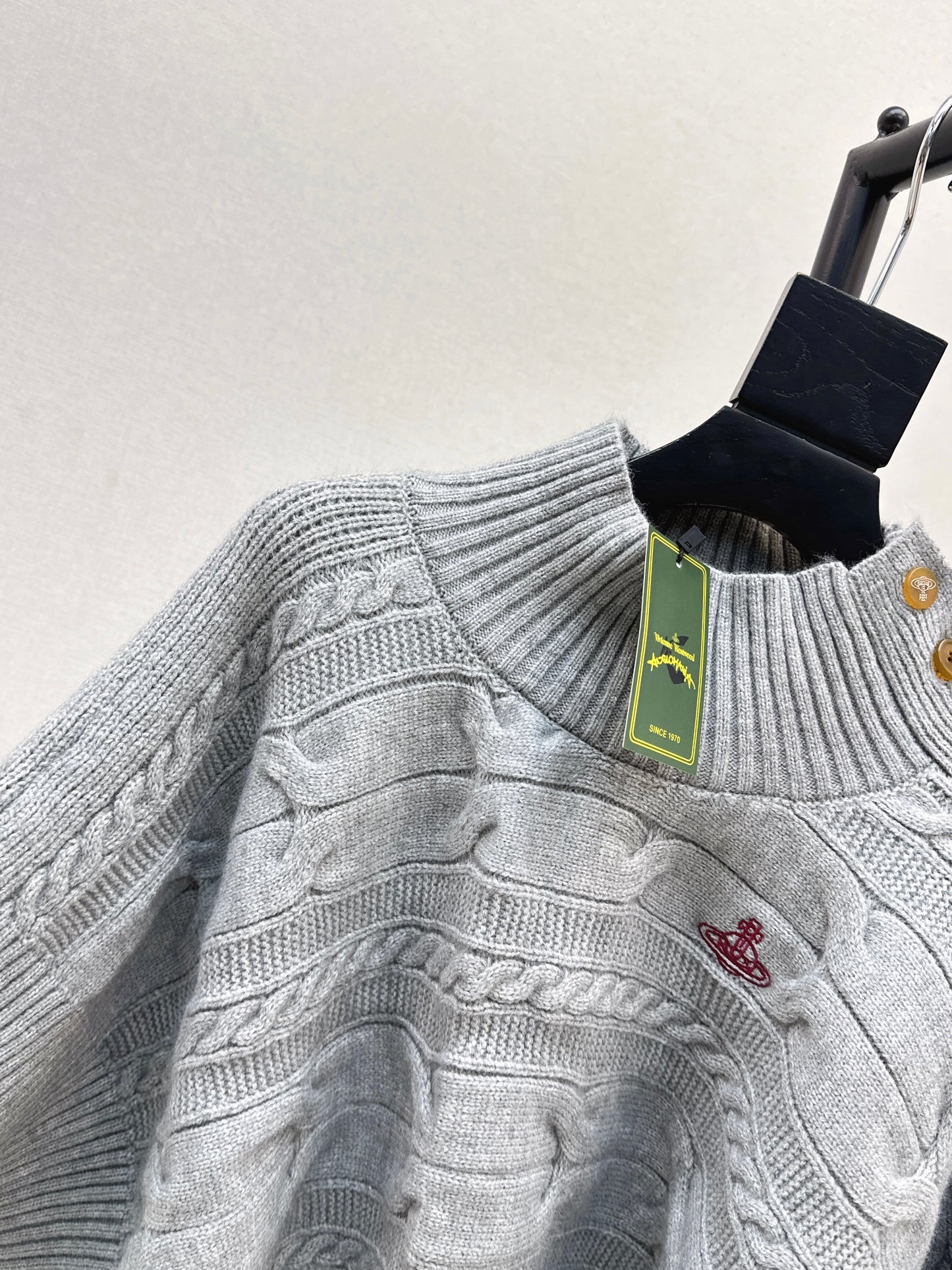 25fw stand collar wool cape(BEIGI/GRAY)