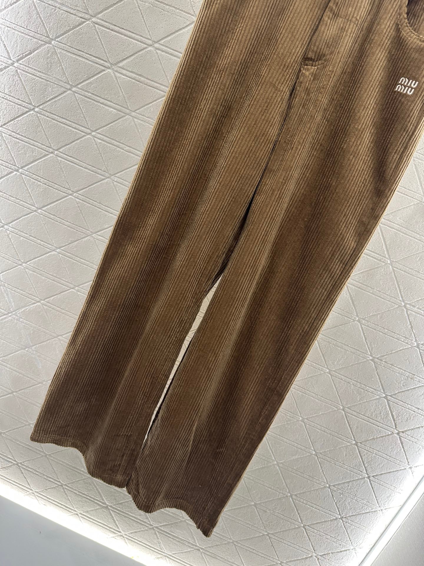 Mi 25 drawstring panel wide-leg trousers