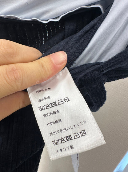 Mi 25 drawstring panel wide-leg trousers