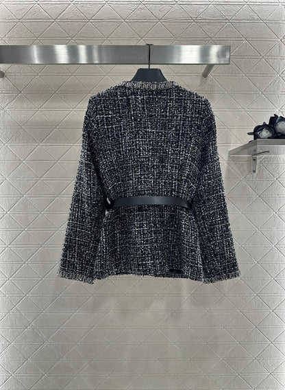 C 25 Woven belt hem jacket