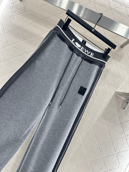 LO 25 Drawstring loose cotton trousers