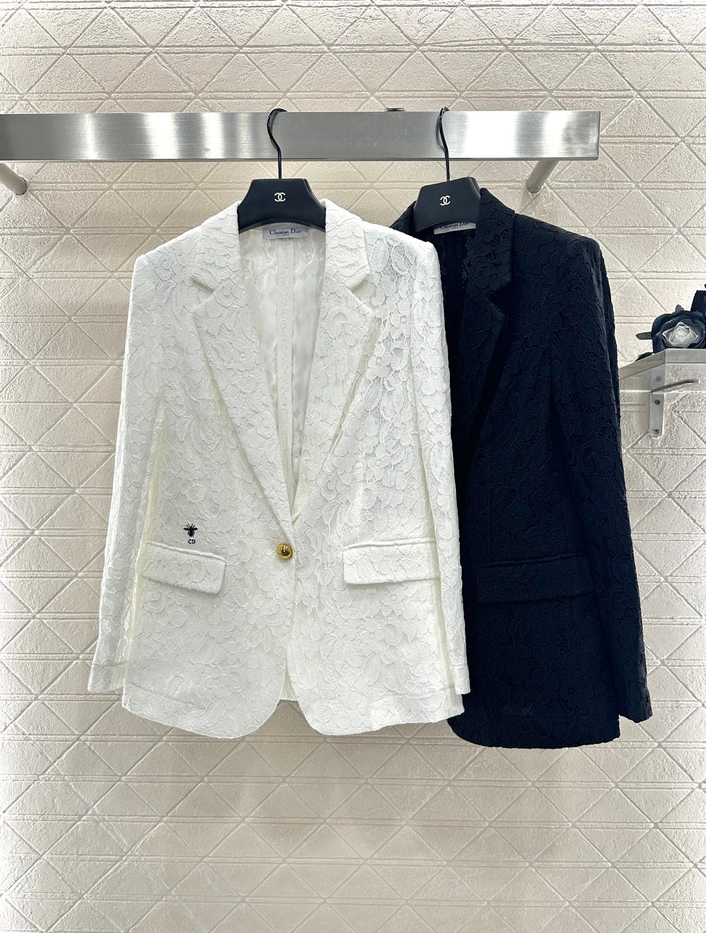 Di 25 embroidered lapel blazer