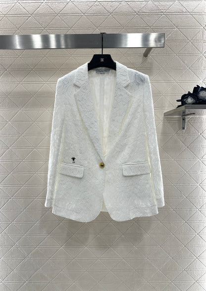 Di 25 embroidered lapel blazer