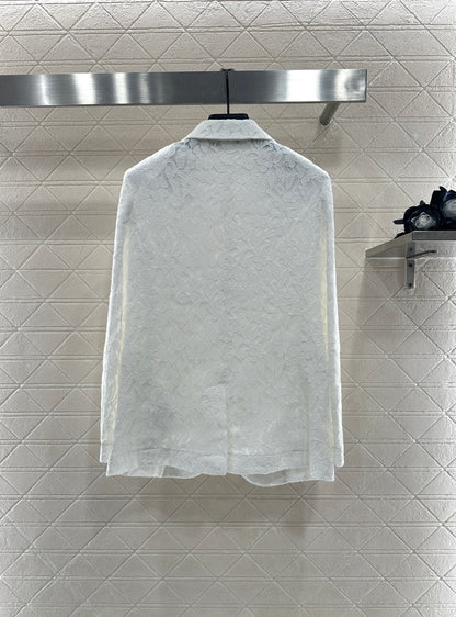 Di 25 embroidered lapel blazer