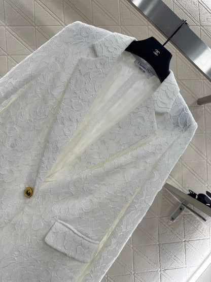 Di 25 embroidered lapel blazer