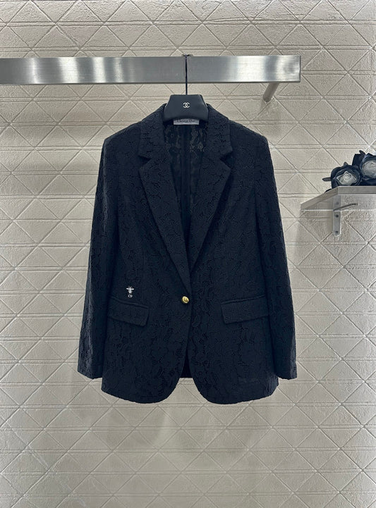 Di 25 embroidered lapel blazer