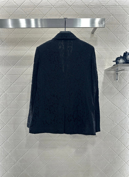 Di 25 embroidered lapel blazer