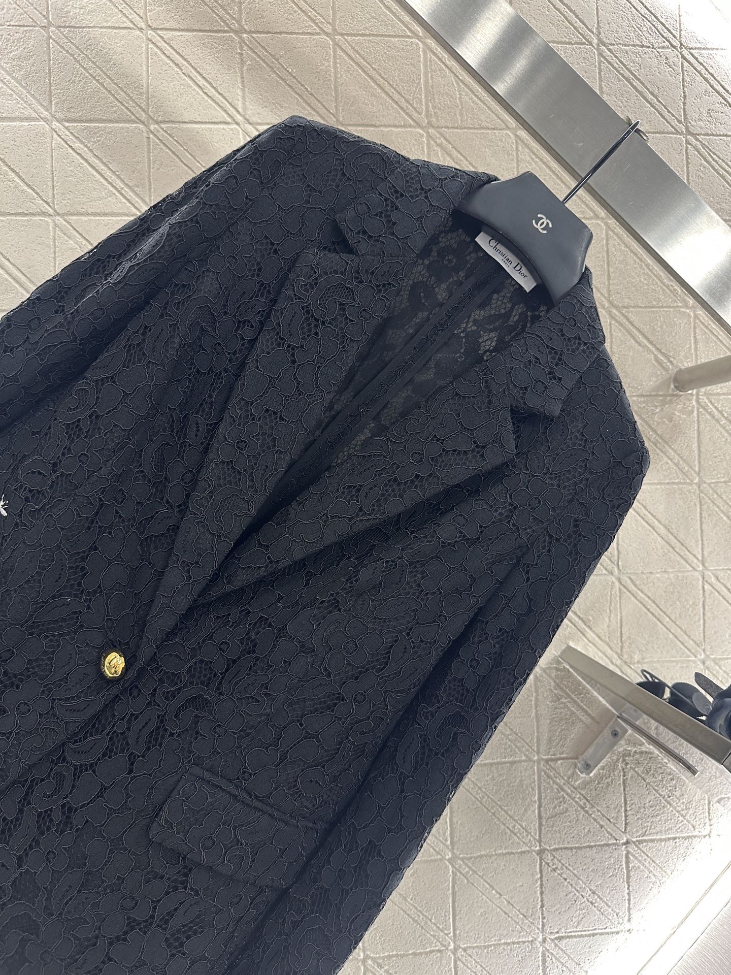 Di 25 embroidered lapel blazer