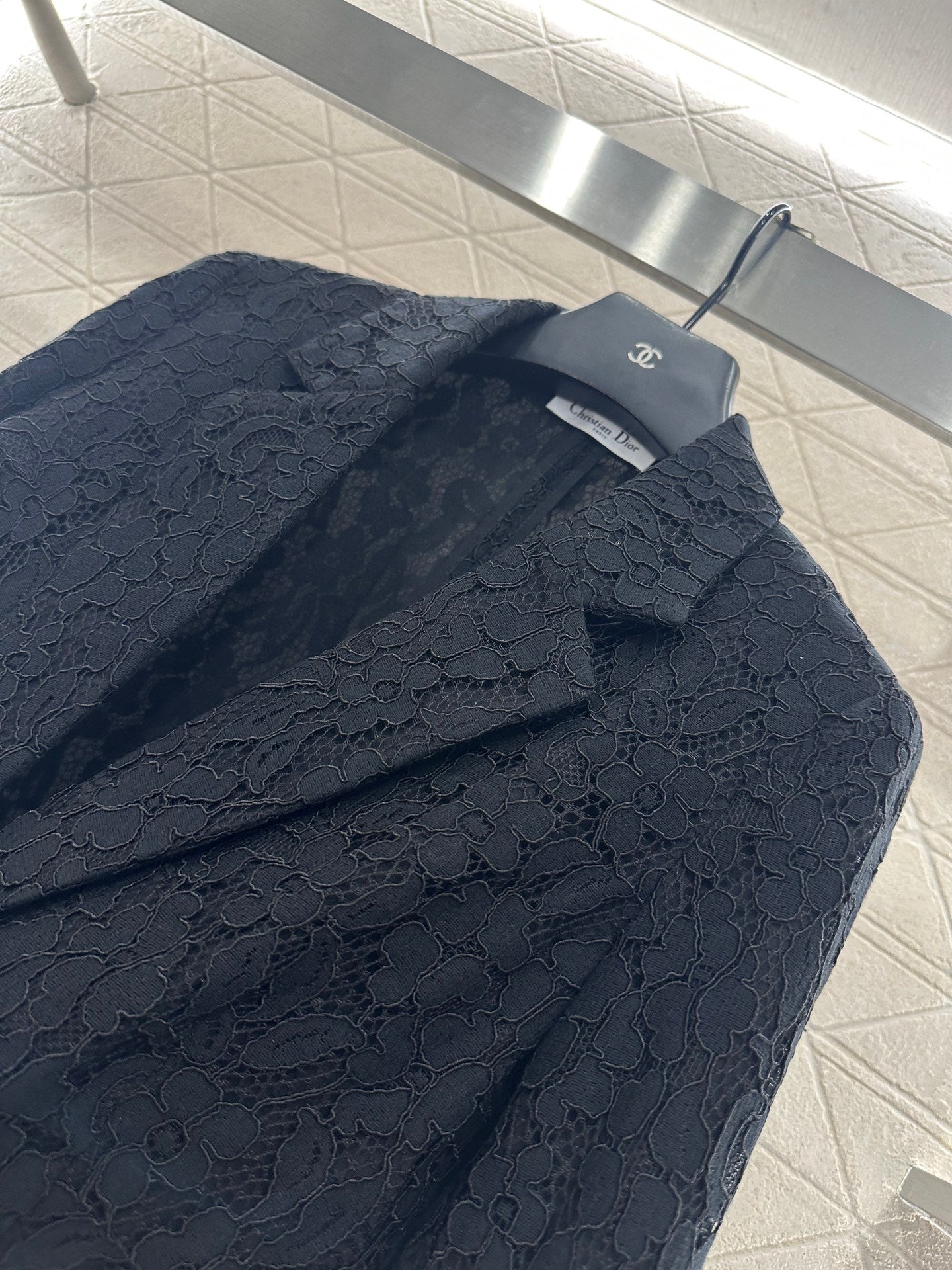 Di 25 embroidered lapel blazer