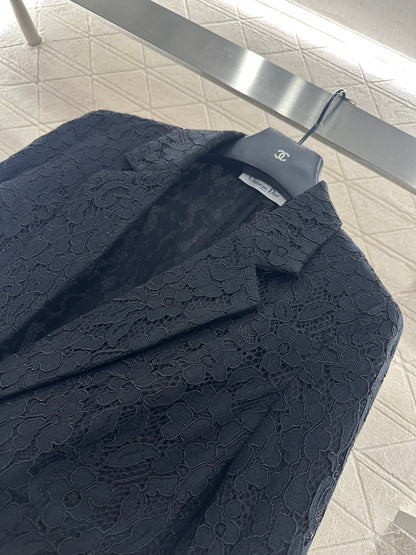 Di 25 embroidered lapel blazer