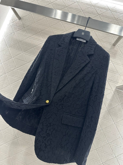 Di 25 embroidered lapel blazer