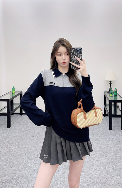 Mi 25 Knitted long sleeved collar