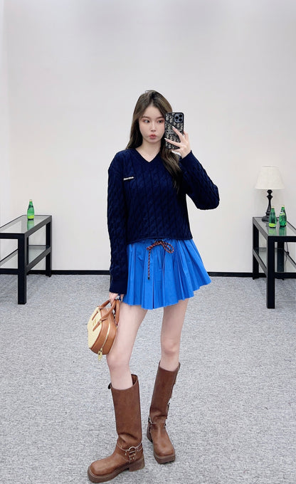 Mi 25 Fried Dough Twists knitting wool sweater
