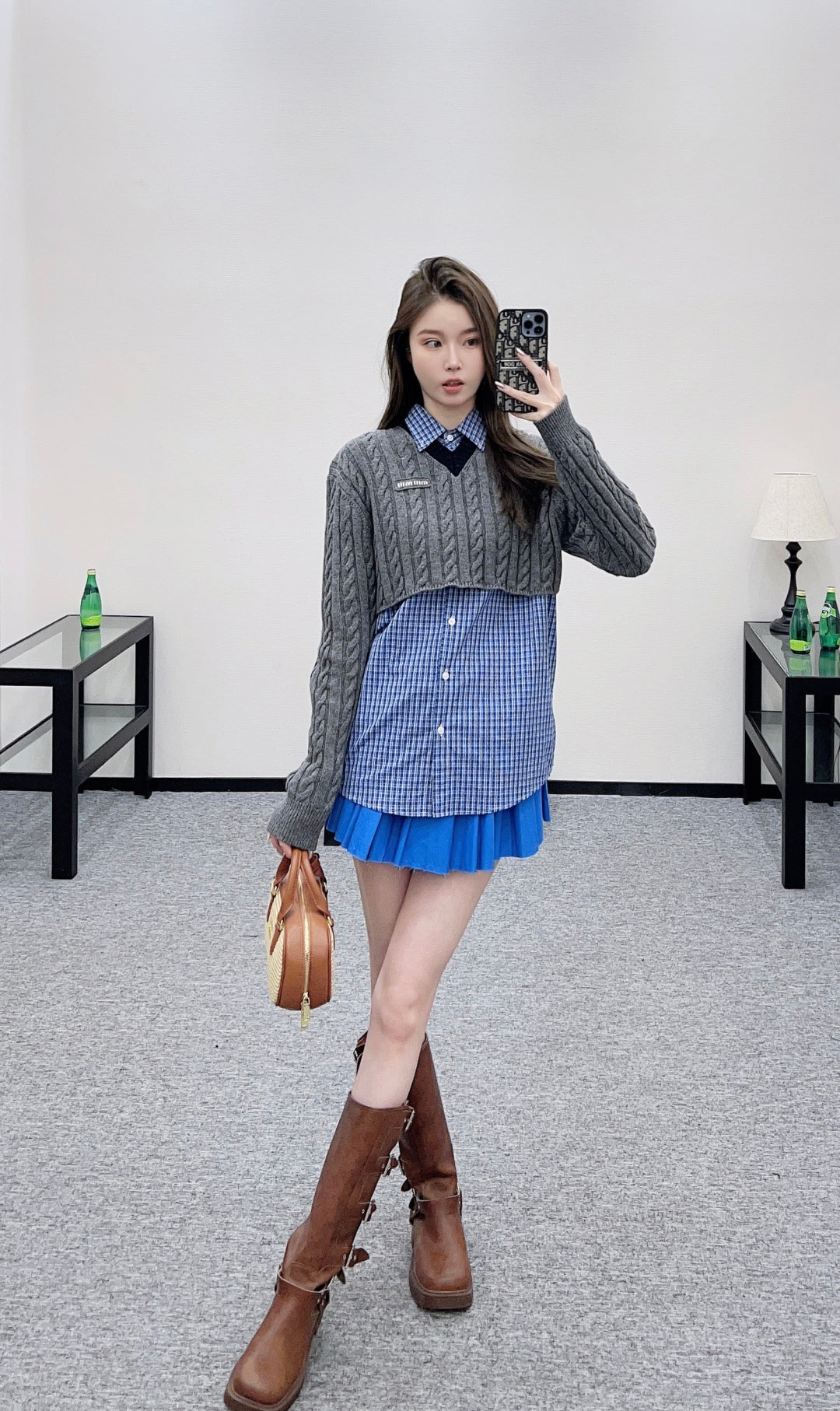 Mi 25 Fried Dough Twists knitting short pullover sweater