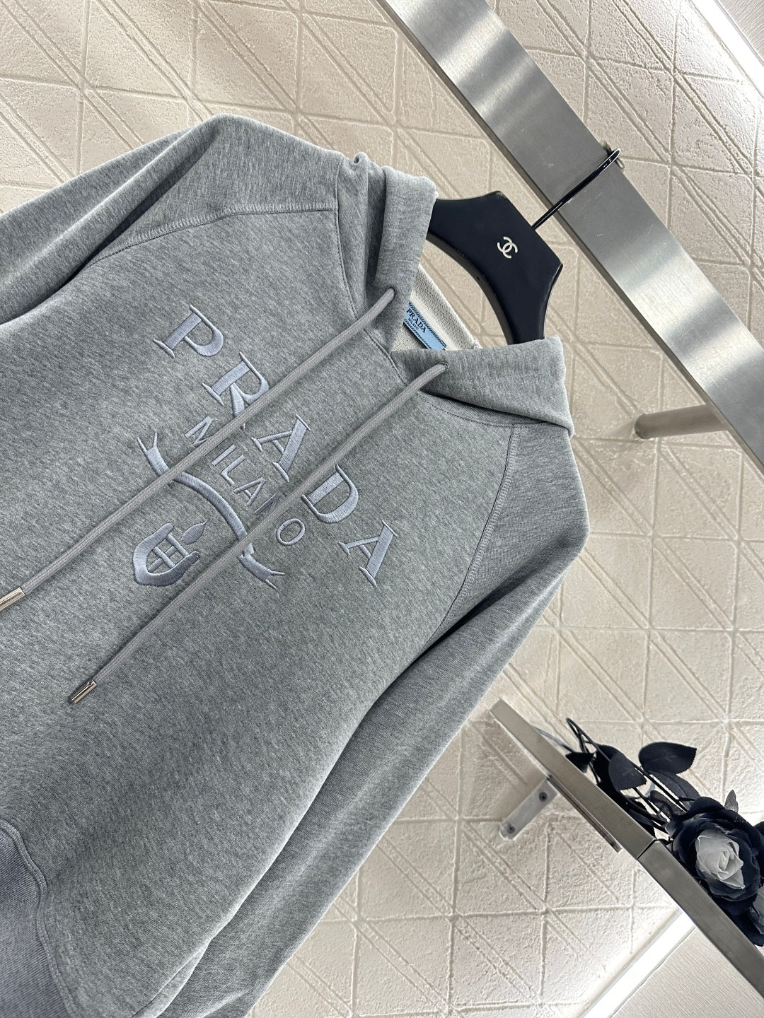 Pr 25 Hooded letter hoodie, long pants, cotton suit