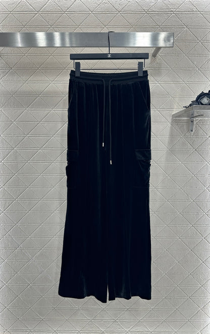 Pr 25 Hooded casual jacket, long pants, velvet suit