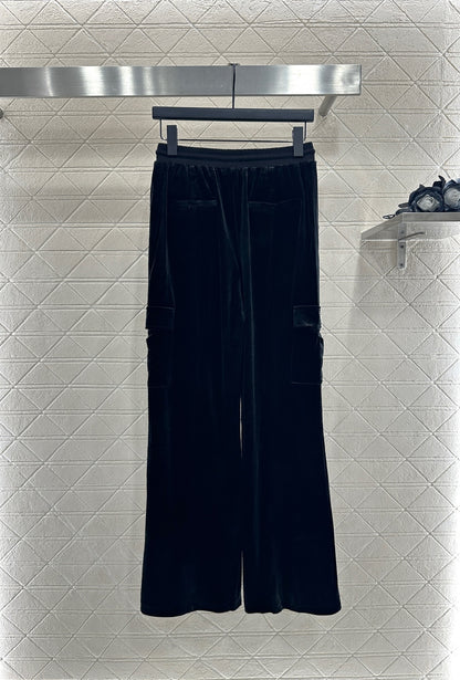 Pr 25 Hooded casual jacket, long pants, velvet suit