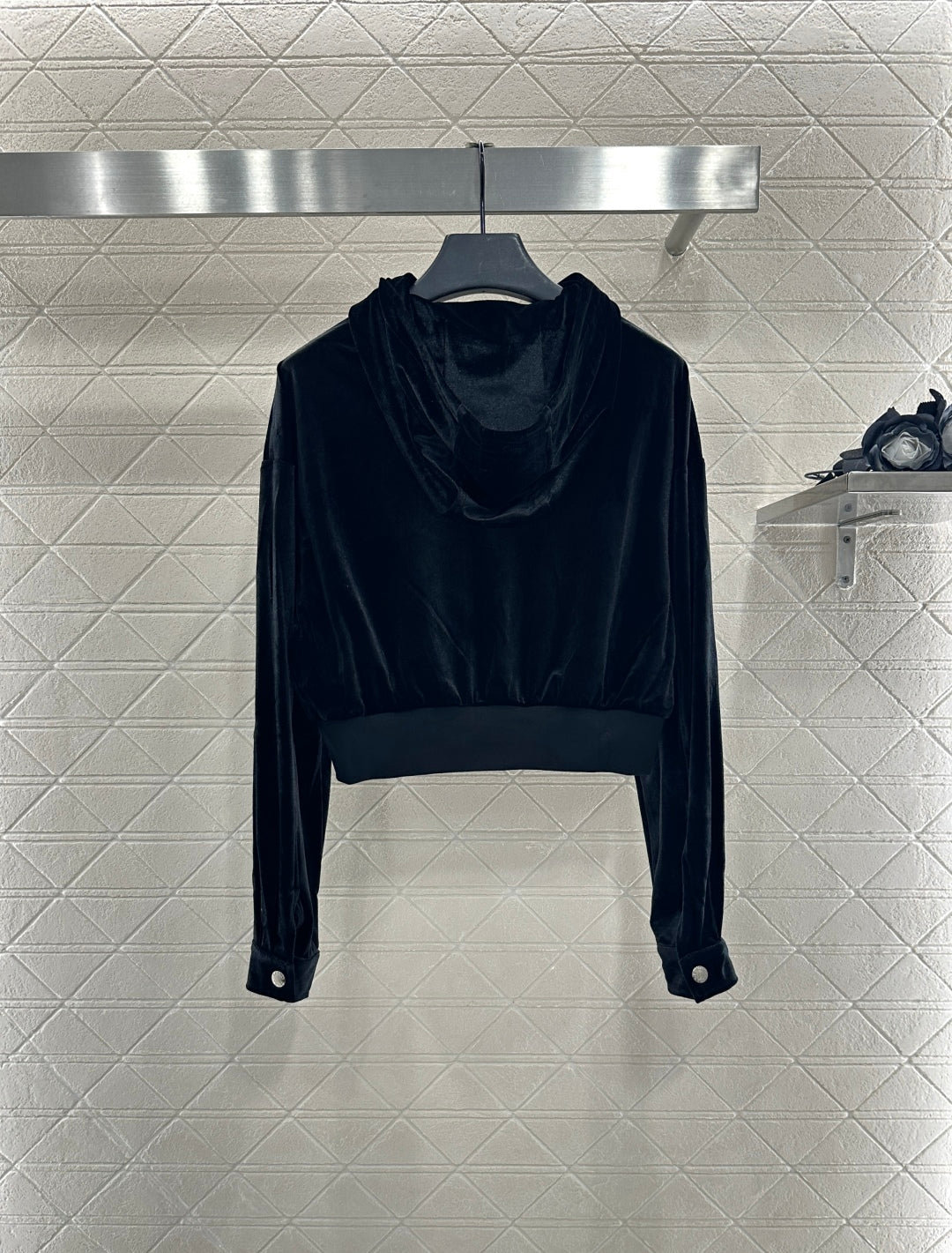 Pr 25 Hooded casual jacket, long pants, velvet suit
