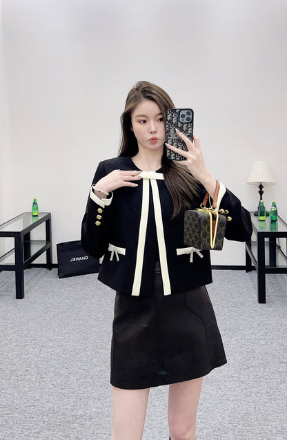 Pr 25 Round neck bow jacket