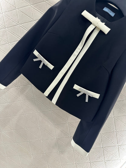 Pr 25 Round neck bow jacket
